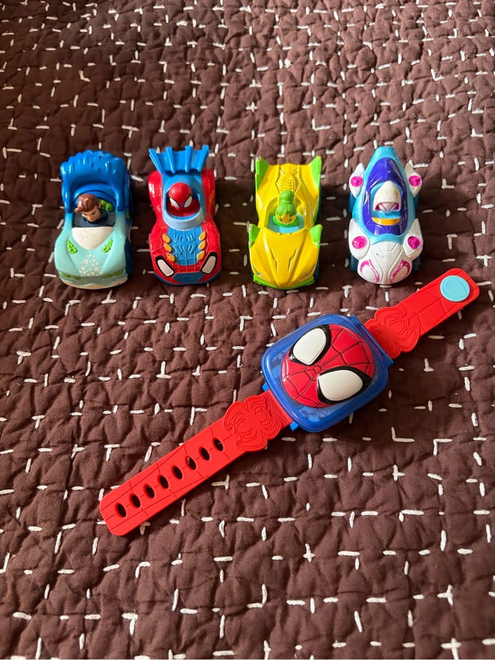 Marvel Spider-Man vtech watch and cars